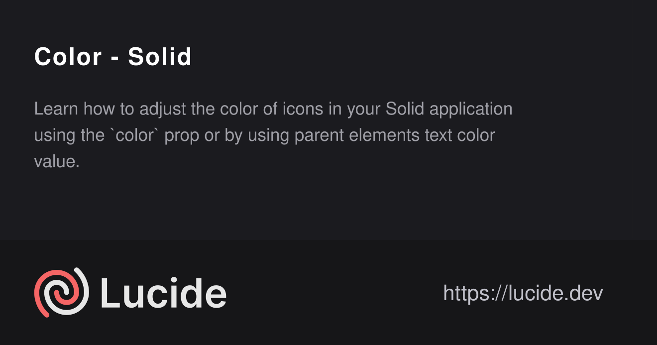 Lc Solid Color Examples Color - Solid – Lucide