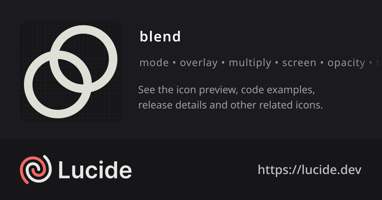 blend icon details – Lucide