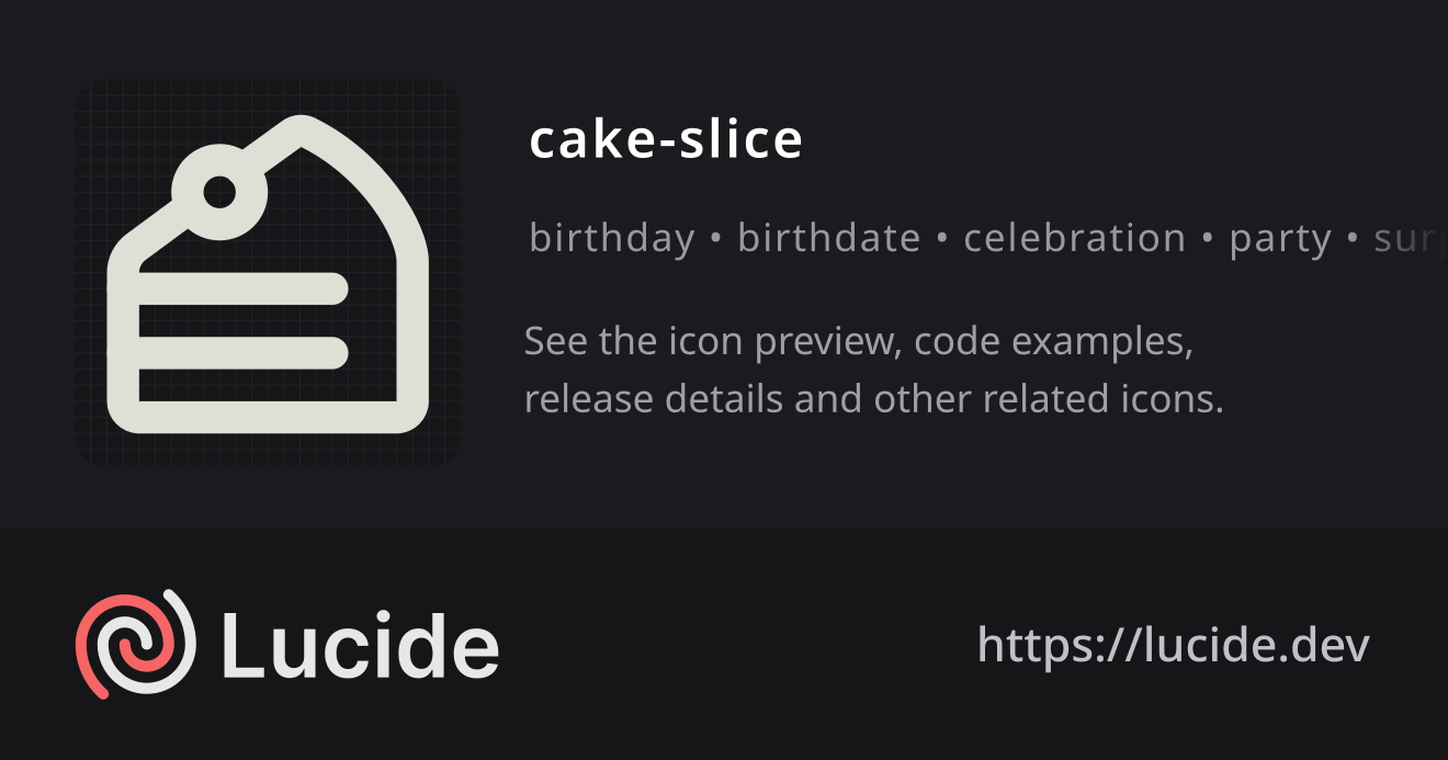 cake-slice icon details – Lucide