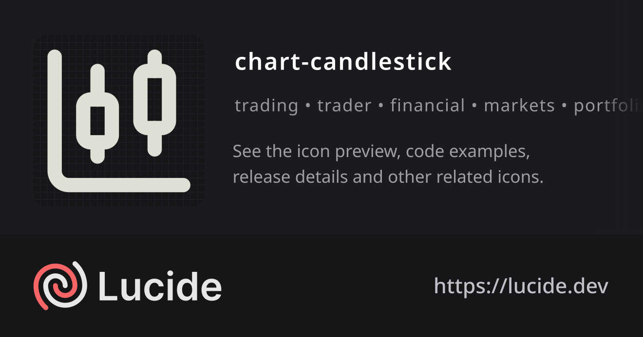 chart-candlestick icon details – Lucide