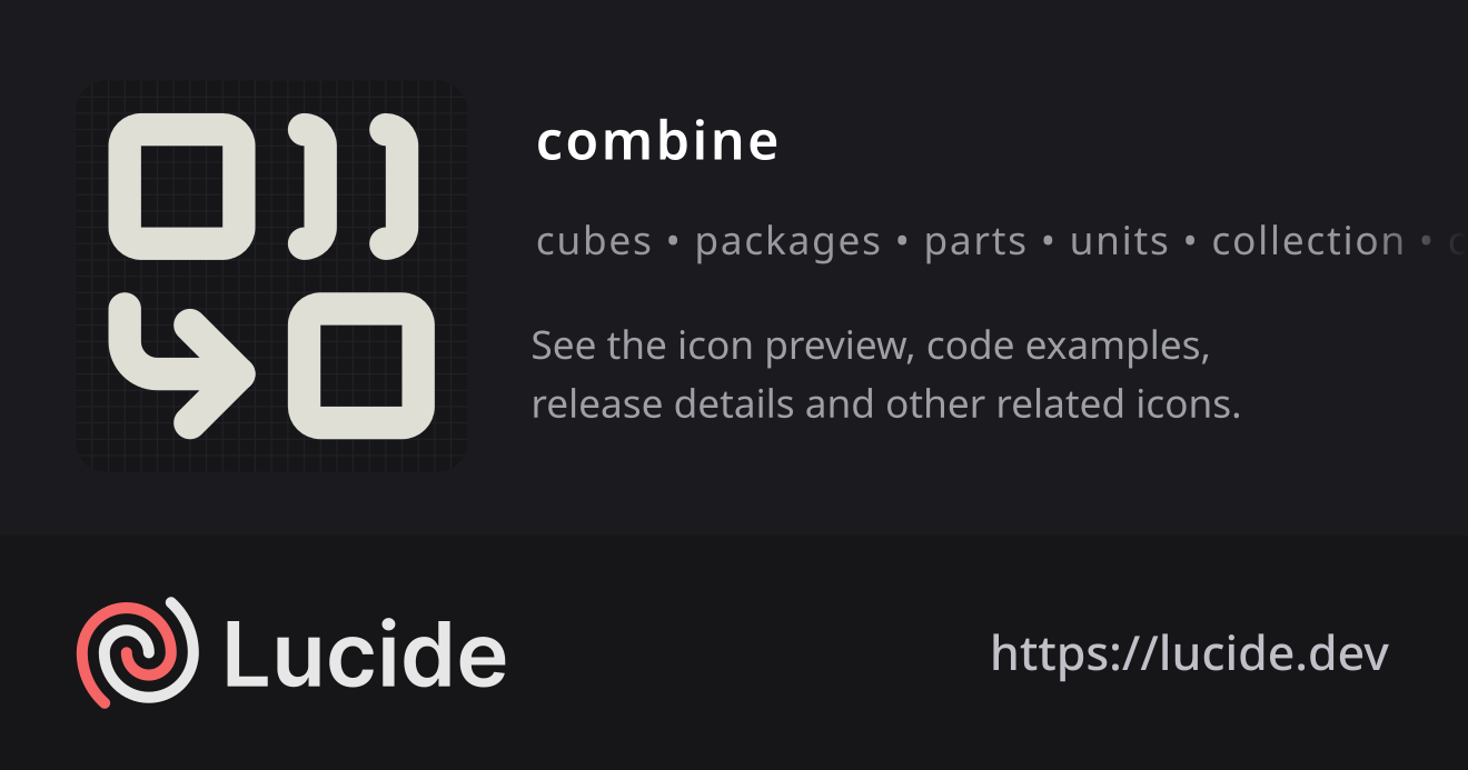 combine icon details – Lucide