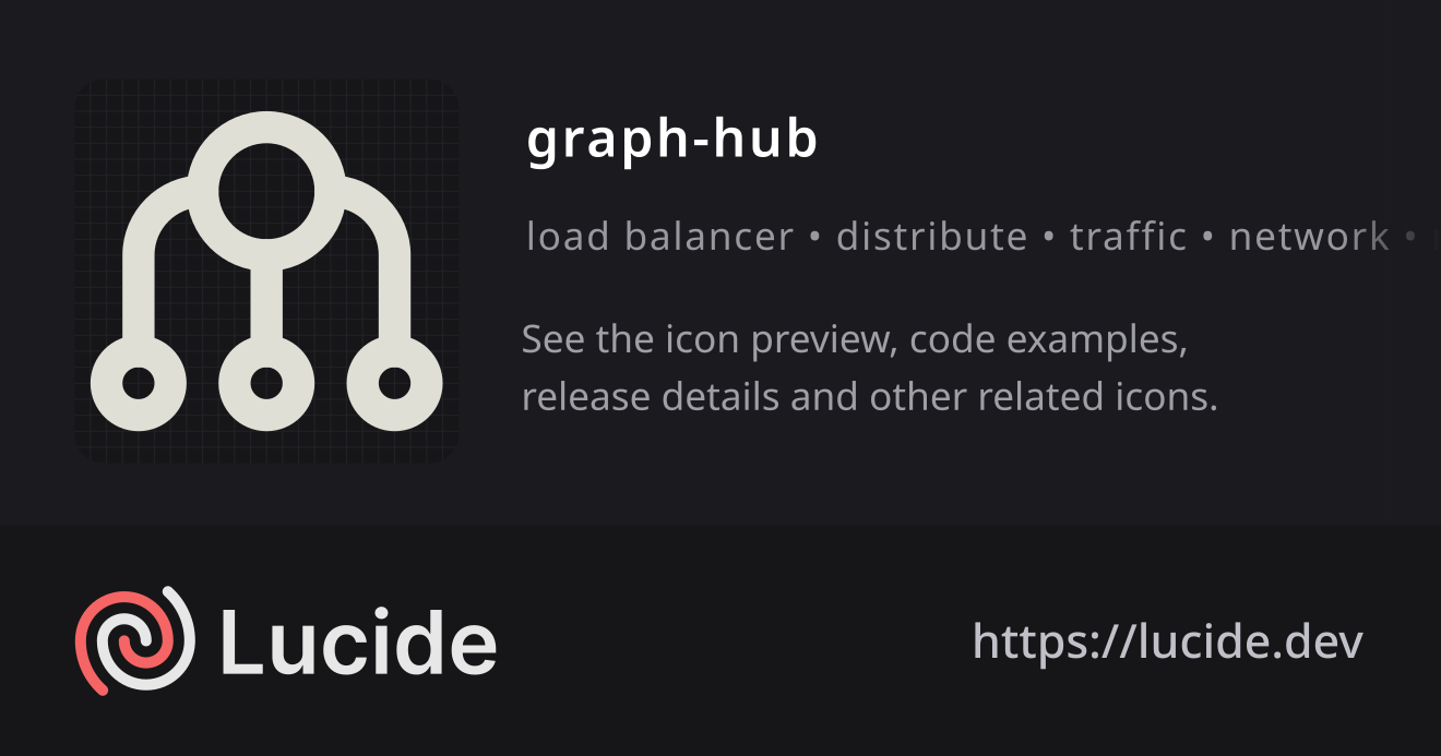 graph-hub icon details – Lucide