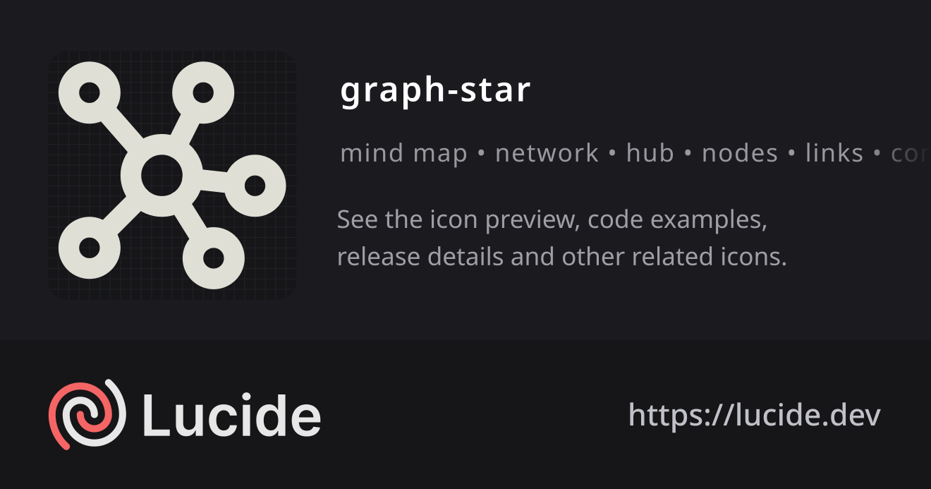 graph-star icon details – Lucide