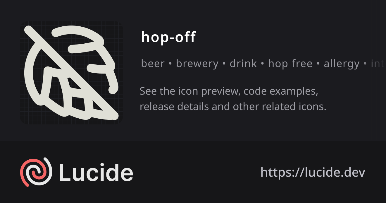 hop-off icon details – Lucide