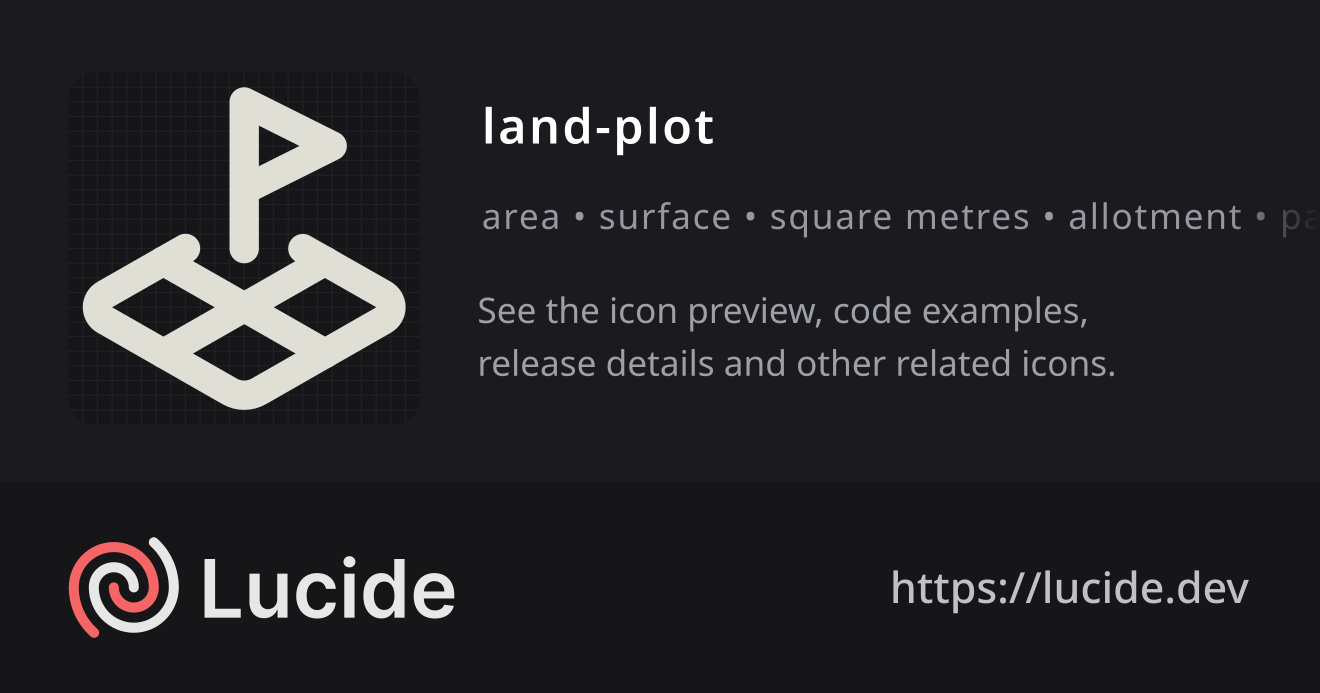 land-plot icon details – Lucide