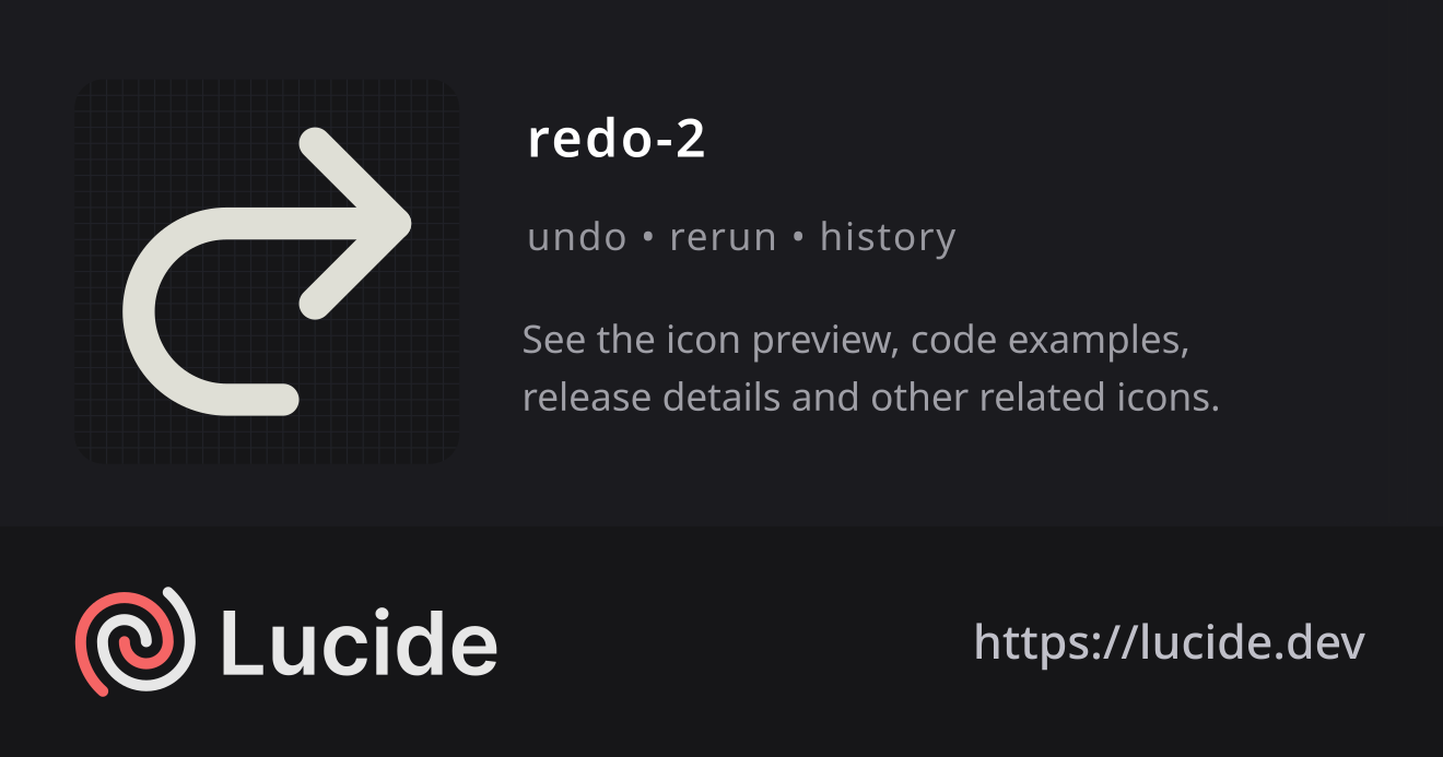 redo-2 icon details – Lucide