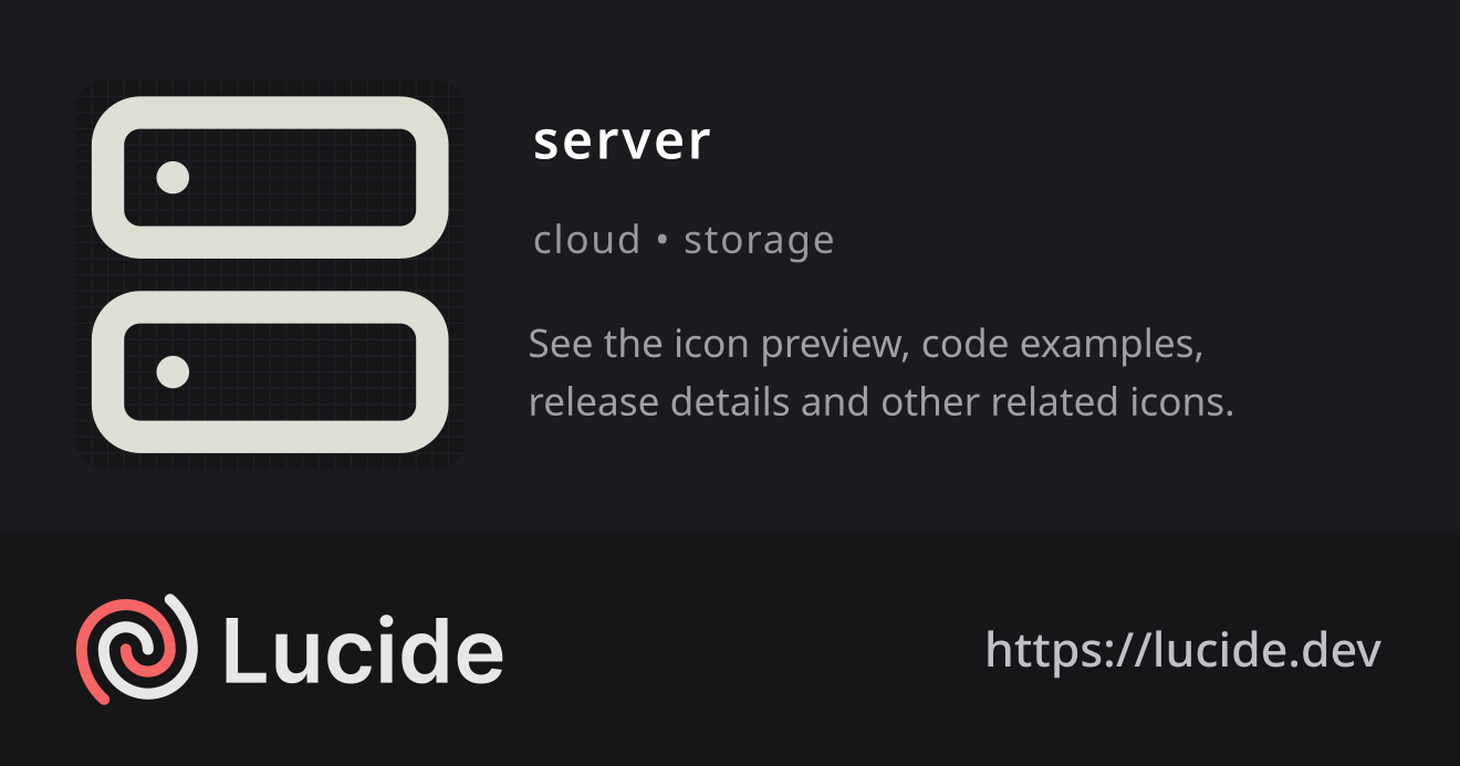 server icon details – Lucide