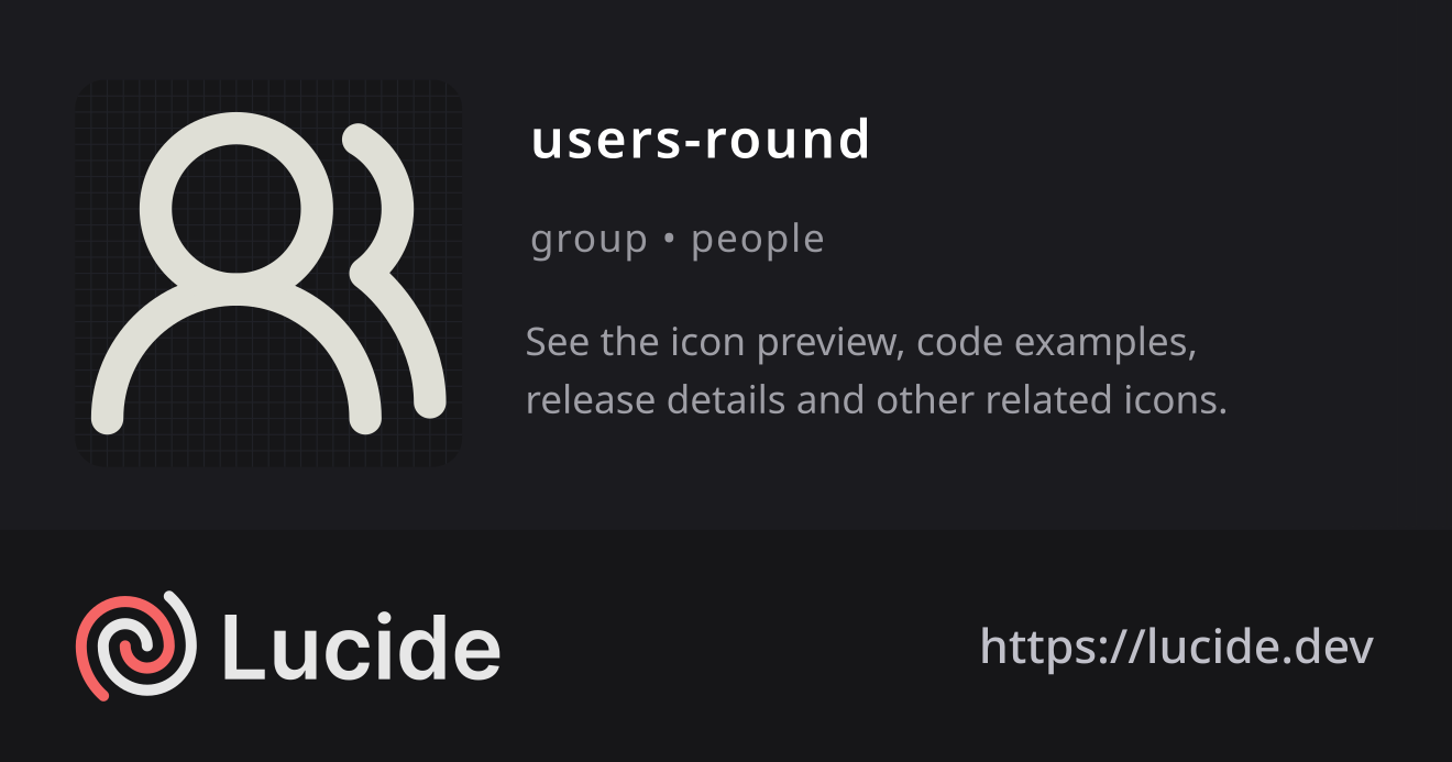 users-round icon details – Lucide